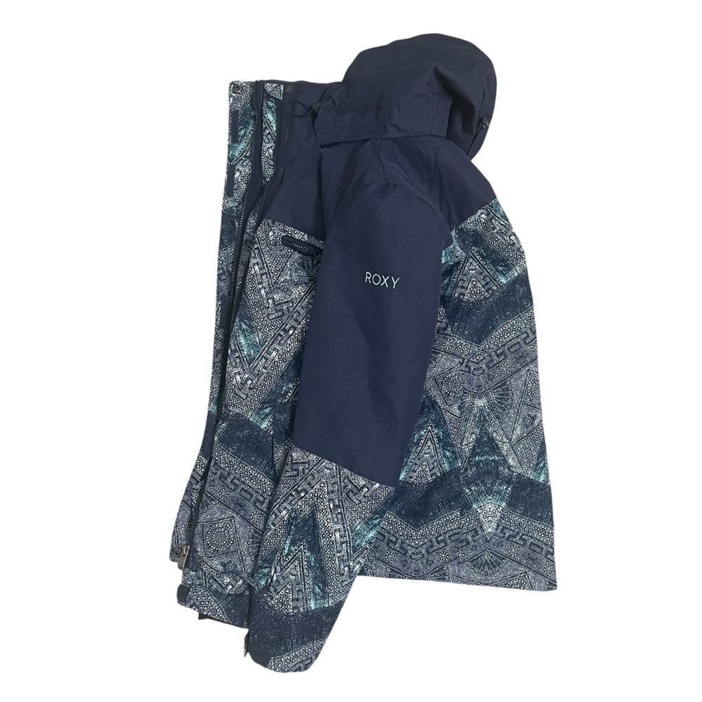 Roxy Jetty Block XS Women's Navy and Teal Ski Jacket Snowboarding - Picture 1 of 16